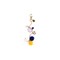 Prima Marketing Inc My Prima Planner Embellishments - Hey Sailor! Pom Pom Key Chain 655350593353